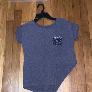 Frey T-shirt with sparkly pocket